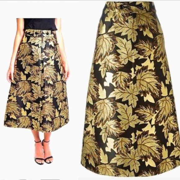 Saint Laurent Dresses & Skirts - Saint Laurent Yves Brocade Skirt Red Carpet Look